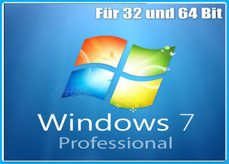 COA varejo da chave do produto do OEM dos bocados da caixa 32/64 de Windows 7 em linha da ativação pro