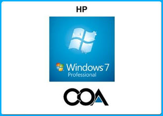 A etiqueta profissional do COA de Windows 7 da etiqueta do COA de Microsoft com o em linha chave do OEM ativa