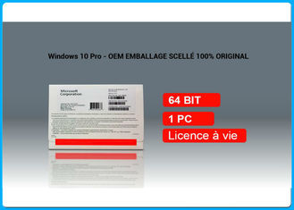 Sistema operacional da licença do OEM de Microsoft Win10 pro - ativação 100% francesa do usuário de DVD 1 em linha