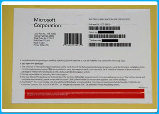 Garantia vitalícia da licença de Eniune do bocado do software 64 de Microsoft Windows 10 ingleses da versão pro