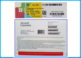 Licença do OEM do bocado DVD do software 64 de Microsoft Windows 10 pro, material informático pessoal