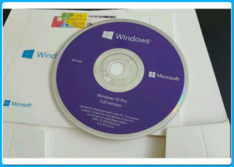 Bocado selado novo DVD do software 64 de Microsoft Windows 10 pro com inglês da chave x do OEM