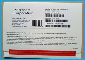 Padrão 2012 R2 X64 P73-06165 2cpu/2vm inglês Dvd do servidor de Microsoft Windows
