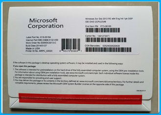Padrão r2 64 DSP OEI DVD &amp; COA - 2CPU/2V do servidor 2012 de Microsoft Windows