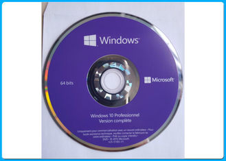 Pacote profissional do bocado DVD do francês 64 de Microsoft Windows 10 genuínos pro/feito na chave original de Alemanha ativada