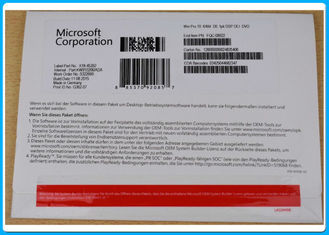 Bloco DVD do OEM do bocado do software 64 de Microsoft Windows 10 em linha da ativação pro e licença