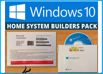 Etiqueta home da chave da licença do construtor de sistema de Windows 10 genuínos 32/64BIT DVD + do COA do OEM