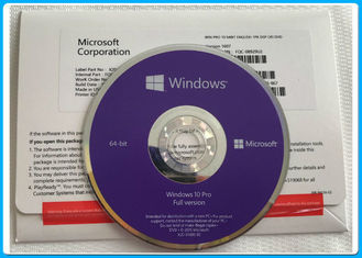 Internet em linha ativação genuína completa do bloco do OEM da vitória 10 pro 32bit 64bit DVD do software de Microsoft Windows 10 das versões da pro