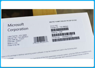 OEM do bloco do software de Microsoft Windows 10 autênticos da licença das janelas pro 64 bocados código chave de 32/