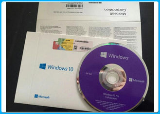 Software de Microsoft Windows bocado/64 pro 10 do código chave do produto do bocado de Windows 10 pro 32 com o risco de prata fora da etiqueta
