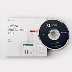 Caixa varejo multilíngue em linha do usb do pacote completo da chave da licença da ativação do sinal de adição profissional de Microsoft Office 2019