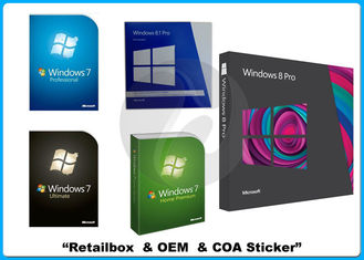 32 bocado/64 software varejo da vitória da caixa de Windows 7 do bocado pro 7 COM etiqueta do COA