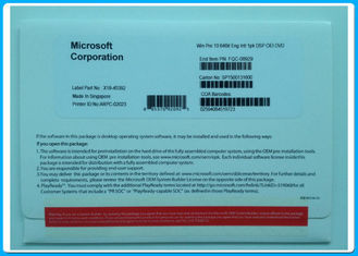 Software 64Bit profissional de Microsoft Windows 10 DVD + apoio Coreia/francês/inglês da chave
