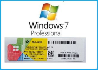 Ativação genuína da licença do OEM dos códigos chaves do produto de Microsoft Windows 7 em linha