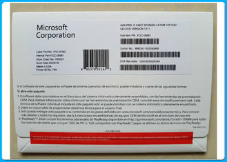 Bloco do OEM DVD/win10 do bocado do profissional 64 de Microsoft Windows 10 pro com chave genuína do produto