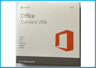 Versão do inglês do bocado 1PC de Microsoft Office 2016 padrão genuínos pro DVD 32/64