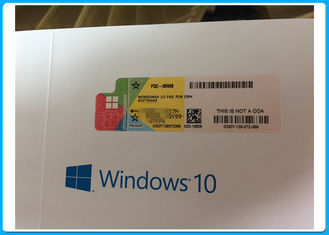Ativação original da etiqueta 64bit da licença do COA do pro software de Microsoft Windows 10 em linha