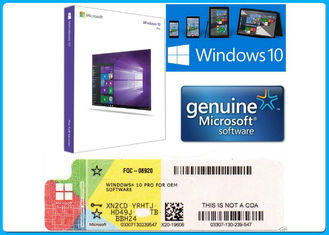32 bocado/64 caixa do retalho do software de Microsoft Windows do bocado 10 chave global do OEM do produto da licença da pro