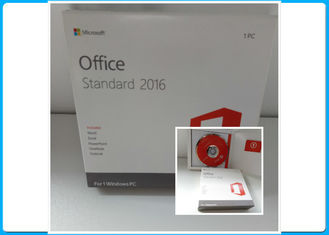 Retailbox do dvd de Microsoft Office 2016 genuínos, escritório 2016 padrão e dados padrão do HB do escritório