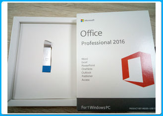 Sinal de adição de Microsoft Office 2016 genuínos da chave do produto pro com movimentação do flash do Usb 3,0