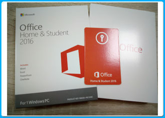 Microsoft Office 2016 home e estudante PKC Retailbox NENHUM BOCADO do BOCADO 64 do disco 32