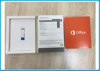 Microsoft Office original 2016 pro mais o cartão chave do produto varejo para 1 versão completa do PC