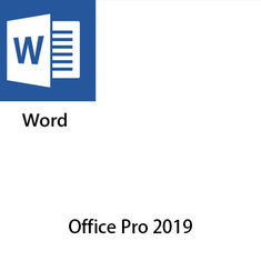 Cartão chave 1280×768 WDDM 1,0 do Coa de Microsoft Office 2019 em linha pro DVD da ativação