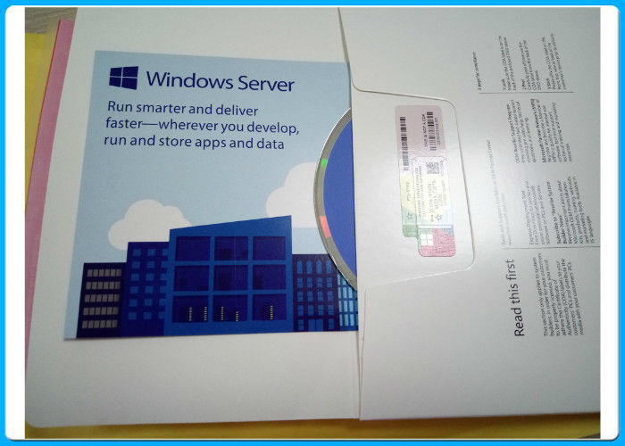 O servidor 2016 64bit padrão DVD do software de Microsoft Windows separa a versão completa inglesa do OEM de 2016 padrões